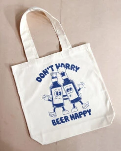 Don't Worry, Beer Happy Tote Bag