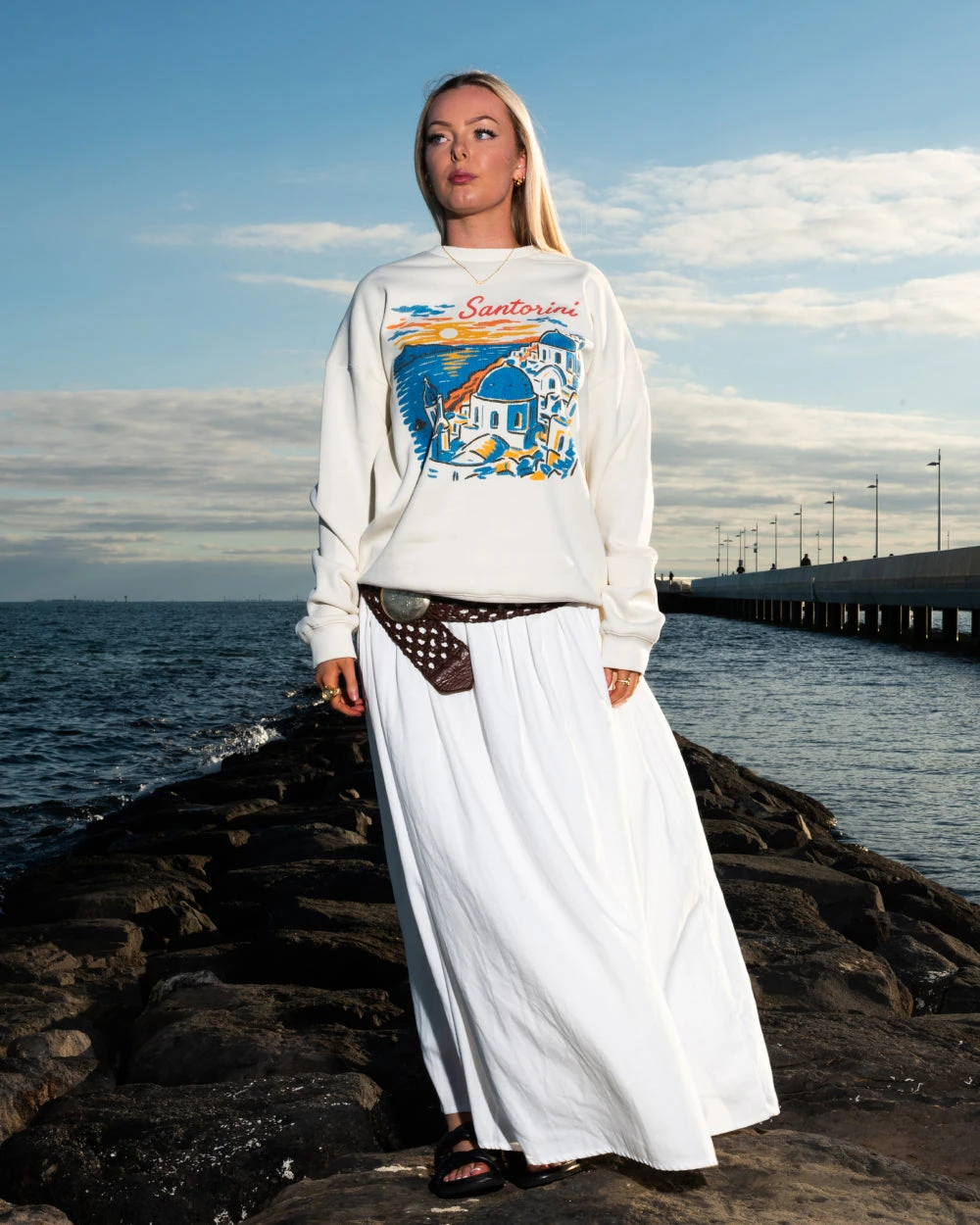 Santorini Sunset Sweatshirt 3 Santorini Sunset Sweatshirt