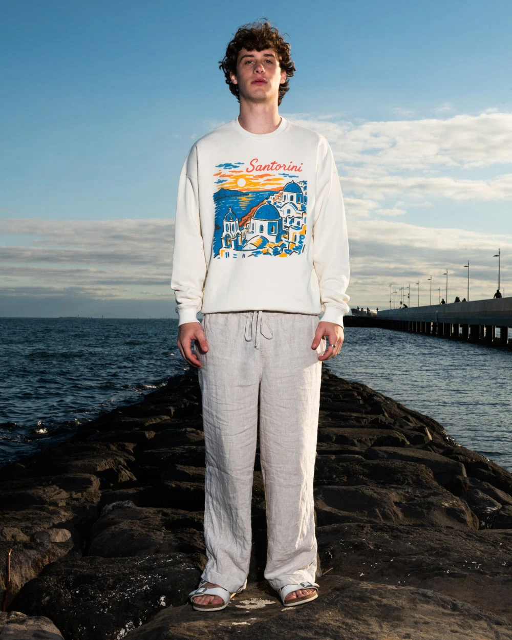 Santorini Sunset Sweatshirt 5 Santorini Sunset Sweatshirt - Image 3