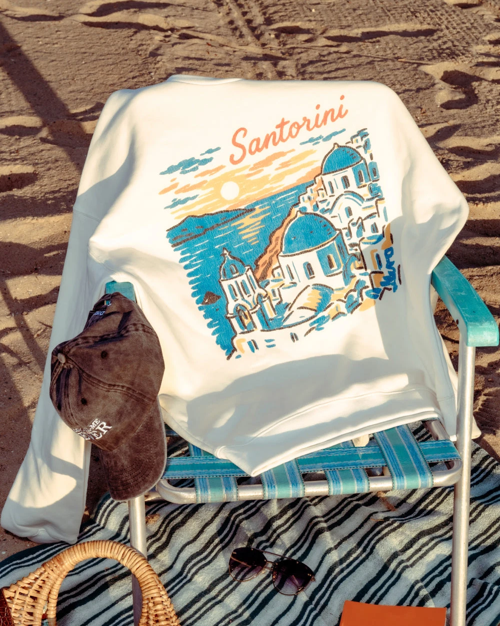 Santorini Sunset Sweatshirt 4 Santorini Sunset Sweatshirt - Image 2