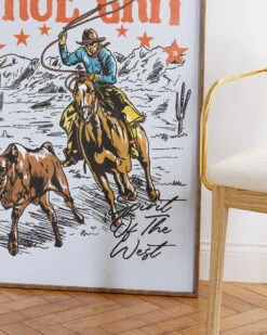 True Grit Art Print -Threadheads Clothing True Grit Wall Art Mock Up 3 Blue