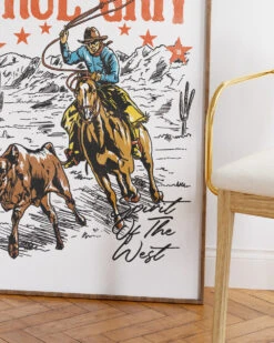 True Grit Art Print -Threadheads Clothing True Grit Wall Art Mock Up 3 White
