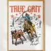 True Grit Art Print -Threadheads Clothing True Grit Wall Art Mock Up 4 White