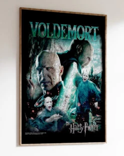 Harry Potter Voldemort Vintage Art Print -Threadheads Clothing Voldemort WallArtMockUp 2