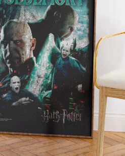Harry Potter Voldemort Vintage Art Print -Threadheads Clothing Voldemort WallArtMockUp 3