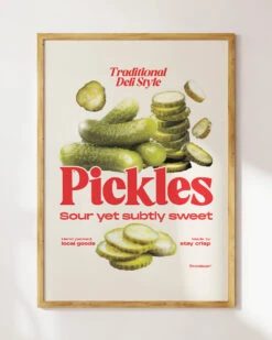 Sour Yet Sweet Pickles Art Print