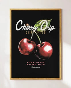 Cherry Drip Art Print