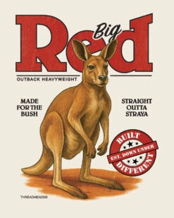 Big Red Outback Heavyweight Art Print