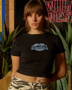 Cowgirl Stamp Baby Tee 17 Cowgirl Stamp Baby Tee -Threadheads Clothing WesternEcom17