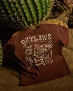 Outlaws Oversized Tee -Threadheads Clothing WesternEcomFlatLay 9