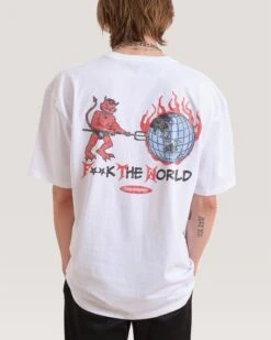 F**k The World T-Shirt -Threadheads Clothing White Back a954d89a af2b 474f 9064 139d8cdd8d03