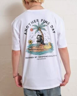 Another Fine Day T-Shirt -Threadheads Clothing White Back e7c2748e 788e 48b1 a54e 4719c5ed7e29