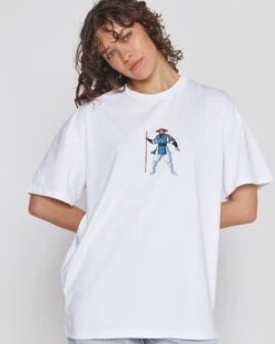 Raiden Mortal Kombat T-Shirt -Threadheads Clothing White Close Up Front bef6091b 8cdd 4502 856b 0f3b8b3069a8