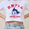 Astro Boy Face Crop Tee -Threadheads Clothing White CropTeeFront df209e6a 6f88 41aa 9e0a 69fe9ee71a35