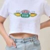 Friends Central Perk Logo Crop Tee -Threadheads Clothing White CropTeeFront e77553c4 1208 49c4 b48f 581fd1736839