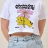 Empathy Crop Tee -Threadheads Clothing White Crop Tee Front 055159c1 0dd5 4373 b859 1d936481a7ea