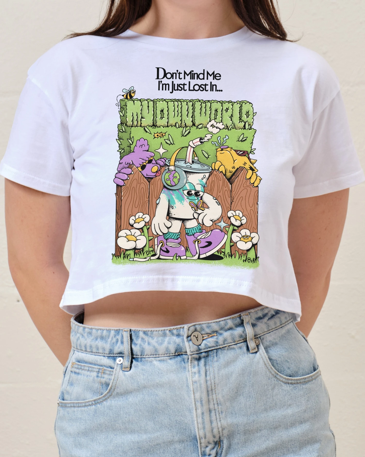 In My Own World Crop Tee 4 In My Own World Crop Tee - Image 2