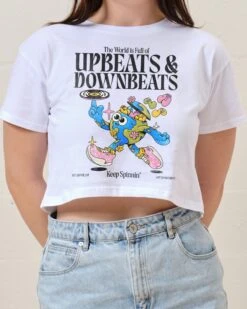 Upbeats & Downbeats Crop Tee