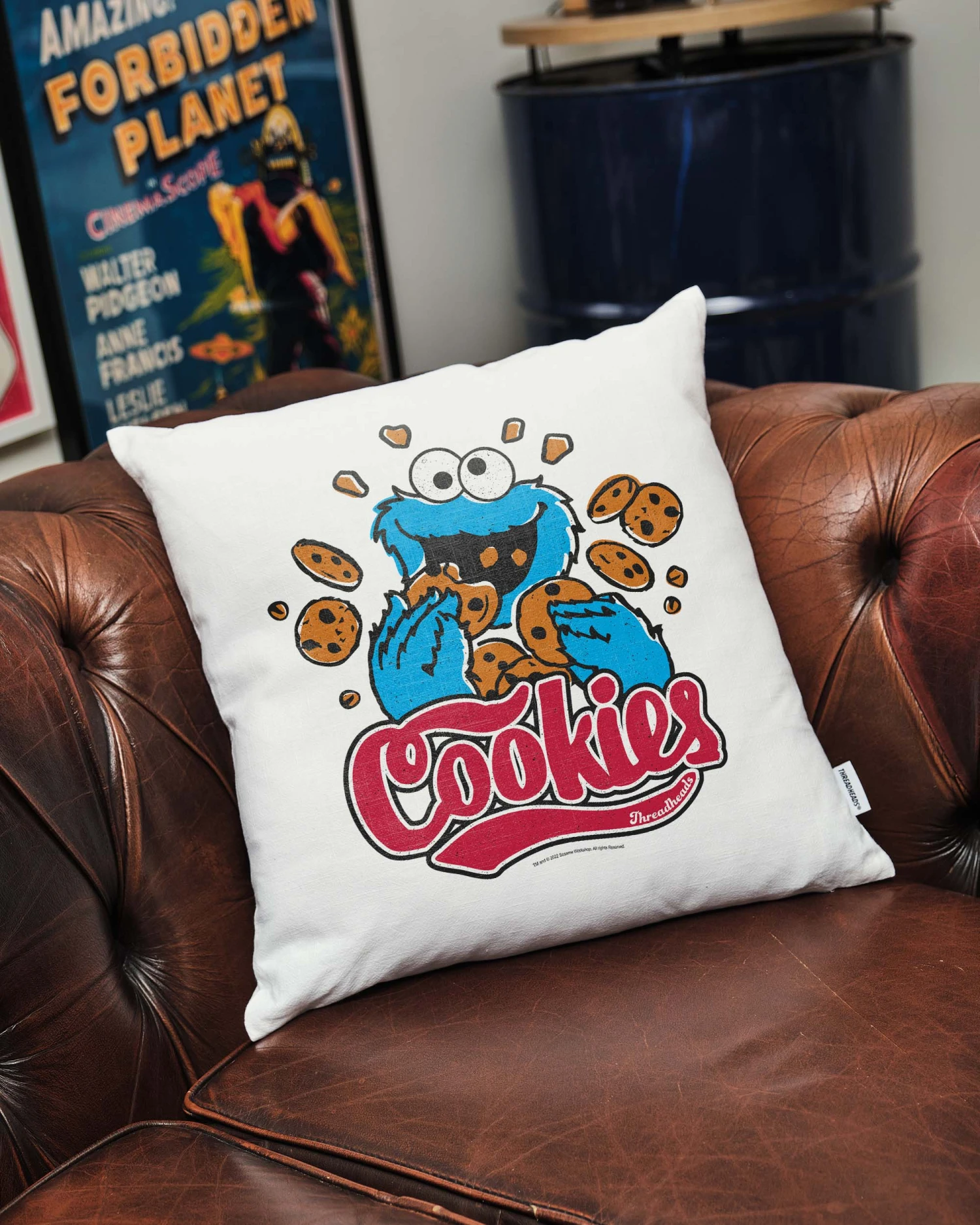 Sesame Street Cookie Monster Cookies Cushion 4 Sesame Street Cookie Monster Cookies Cushion - Image 2