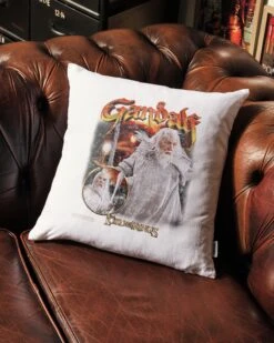 Gandalf The White Cushion -Threadheads Clothing White Ecom 64584be1 ad71 4e42 bfa4 d0c26b5a795b