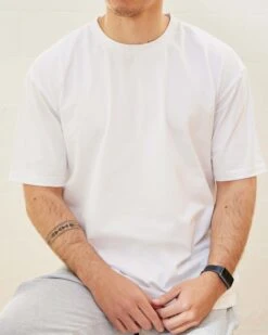 Classic Tee 5-Pack: Brown, Navy, Charcoal, Pale Blue, White -Threadheads Clothing White Front 3 1a1f53f8 4e23 4695 b437 b068c80427ad