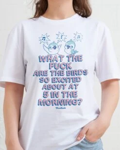 Excited Birds T-Shirt 11 Excited Birds T-Shirt -Threadheads Clothing White Front 0fe70e26 28a8 48cc b5c2 ffcf09d73013