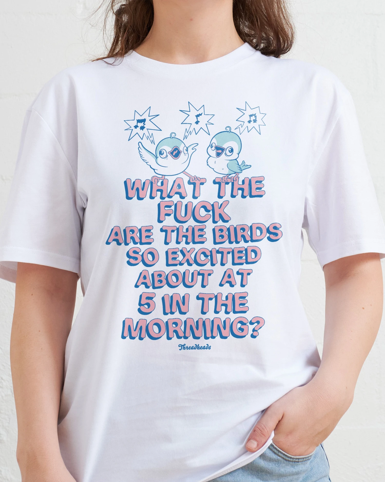 Excited Birds T-Shirt 7 Excited Birds T-Shirt - Image 5