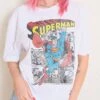 DC Superman Comic Panel T-Shirt