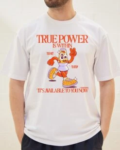 True Power T-Shirt -Threadheads Clothing White Front 5c50e0a4 c3cd 416c 9f18 f9361a9c3674