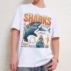 Quick Animal Facts - Sharks T-Shirt -Threadheads Clothing White Front 9bda30bc 58fc 4d80 9937 da977c85e0e2