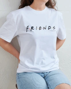 Friends Logo T-Shirt -Threadheads Clothing White Front b144b149 00b1 4872 8001 058e208050d6