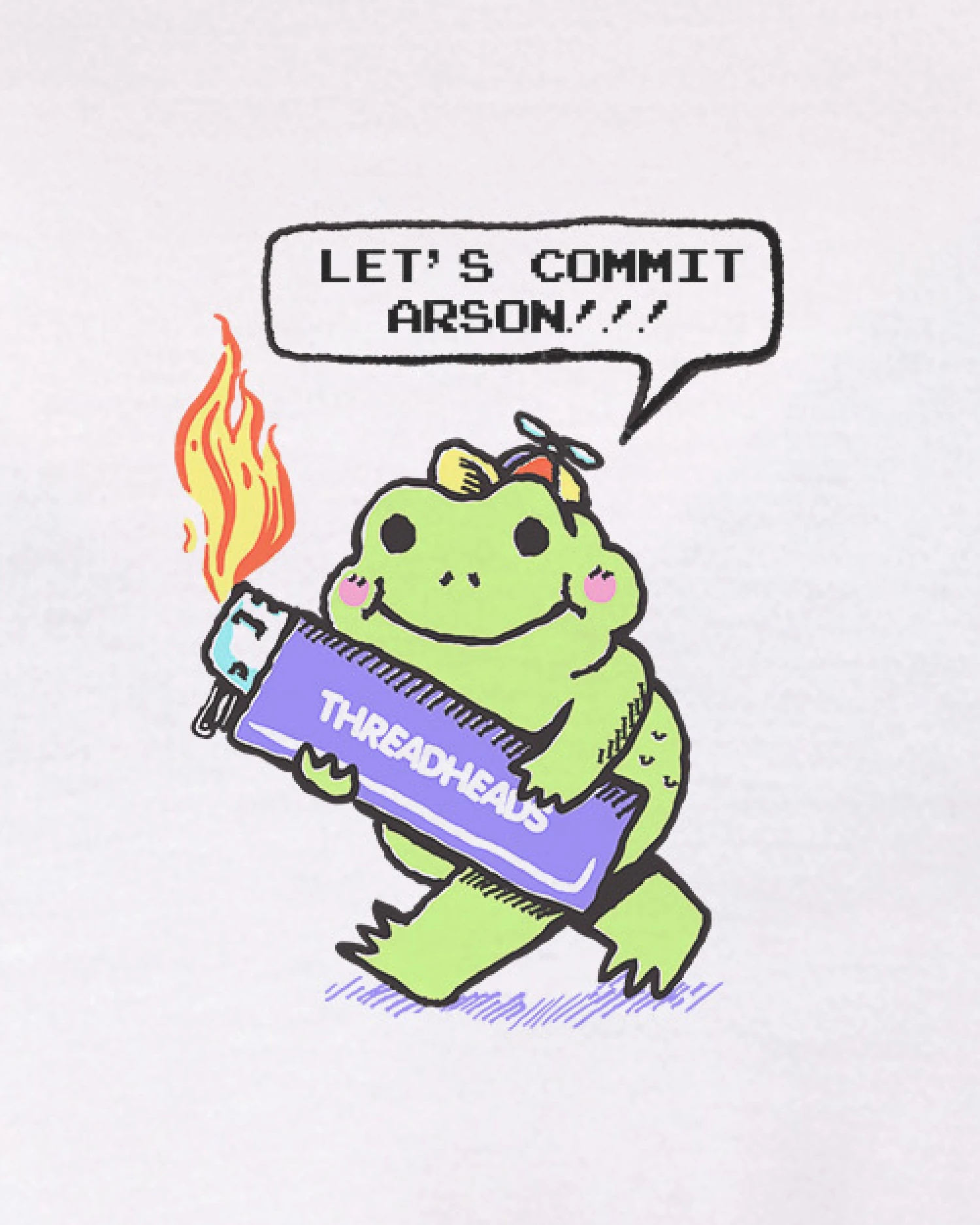 Let's Commit Arson Crop Tee 4 Let's Commit Arson Crop Tee - Image 2