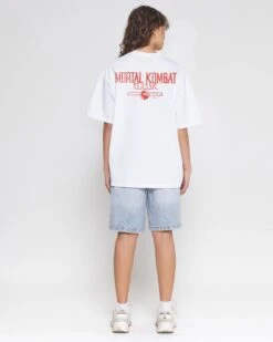Mortal Kombat Banner Oversized Tee -Threadheads Clothing White Full Body Oversized Back b81cdb66 1f99 4d5c a4fd 43ea989dcc7b