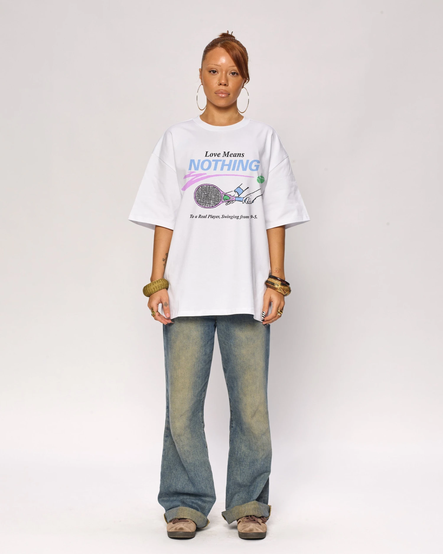 Keep Swinging Oversized Tee 6 Keep Swinging Oversized Tee - Image 4