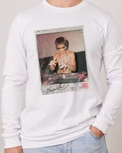 Polaroid DJ Lee Long Sleeve -Threadheads Clothing White LongSleeveFront 6a9b90a1 7d36 43f9 912d e8a68a0111d7