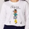 Spin Long Sleeve -Threadheads Clothing White Long Sleeve Front c42e3152 44c1 4232 b283 e7b6456c231f