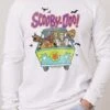 Scooby-Doo Scooby Doo Bats Long Sleeve -Threadheads Clothing White Long Sleeve Front d38672ad 2f37 441e b757 28be5eb0b1a0