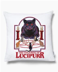 The Conjuring Of Lucipurr Cushion