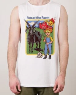 Fun At The Farm Tank -Threadheads Clothing White TanksFront 3bc51879 1277 4b63 854d 98a98a56e98f