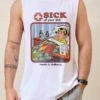 Sick Of Your Shit Tank -Threadheads Clothing White TanksFront b977a57b 1d45 4b69 9967 2d5a5f2cb2f6