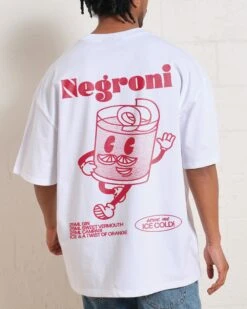 Negroni Oversized Tee -Threadheads Clothing WhiteMenOversized Back 59cf9275 eb17 4963 8865 710d4af9bbf8