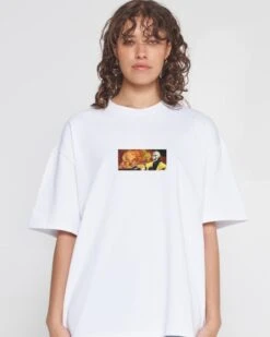 Mortal Kombat Banner Oversized Tee -Threadheads Clothing WhiteOversized Close Up Front 38419ae5 9213 4c7b 8837 990ced66ee6d