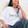 Sesame Street Walk With Me Oversized Tee -Threadheads Clothing WhiteWomenOversized Front d7112d39 87ea 431a 9432 1e02cf0ac53b