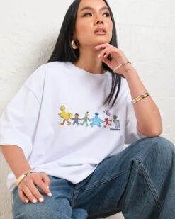 Sesame Street Walk With Me Oversized Tee