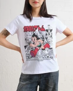 Manga Story Astro Boy Women's Tee 7 Manga Story Astro Boy Women's Tee -Threadheads Clothing WomensTeesWhite Front 44b7706d 1d00 4027 b196 a69d41f2b308