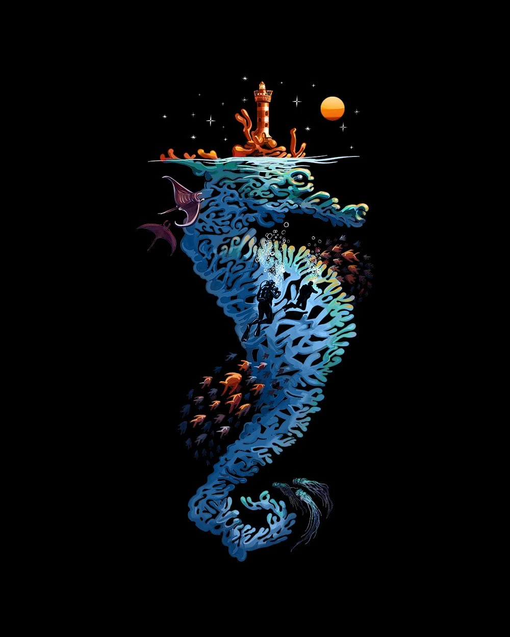 Dream In Blue T-Shirt 4 Dream In Blue T-Shirt - Image 2