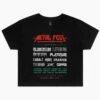 Metal Fest Crop Tee -Threadheads Clothing black metal fest crop tee
