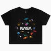 NASA Planets Crop Tee 1 NASA Planets Crop Tee -Threadheads Clothing black nasa planets crop tee