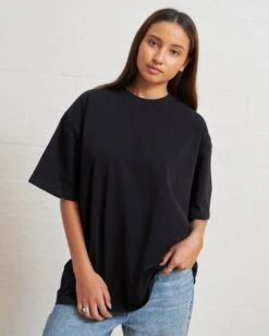 Oversized Tee 4 Pack: Charcoal, Black, Powder Blue, White -Threadheads Clothing black oversized2 108edba6 e520 4274 ab0c 9b3fa30569f9