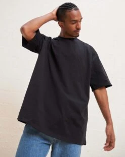 Oversized Tee 2-Pack: Black, White -Threadheads Clothing black oversized3 36b7135f 81b8 4c44 918a e609eafb5313